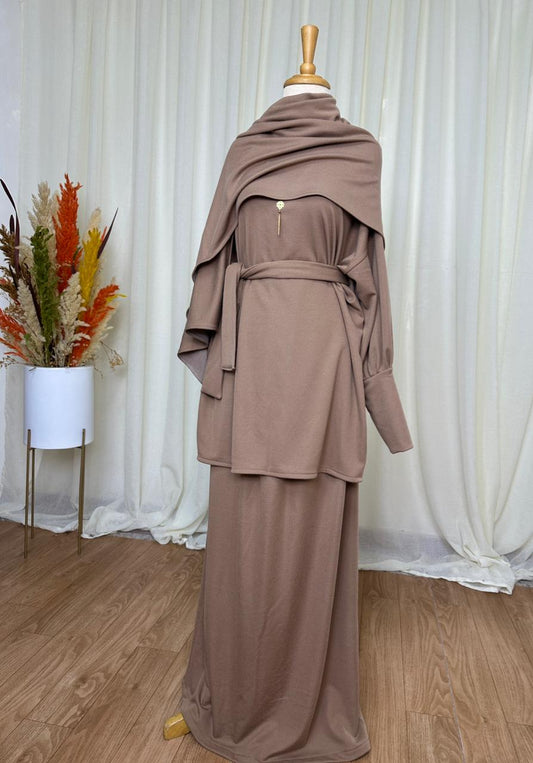 Ensemble 3 Pcs (Cap + Jube + Haut)