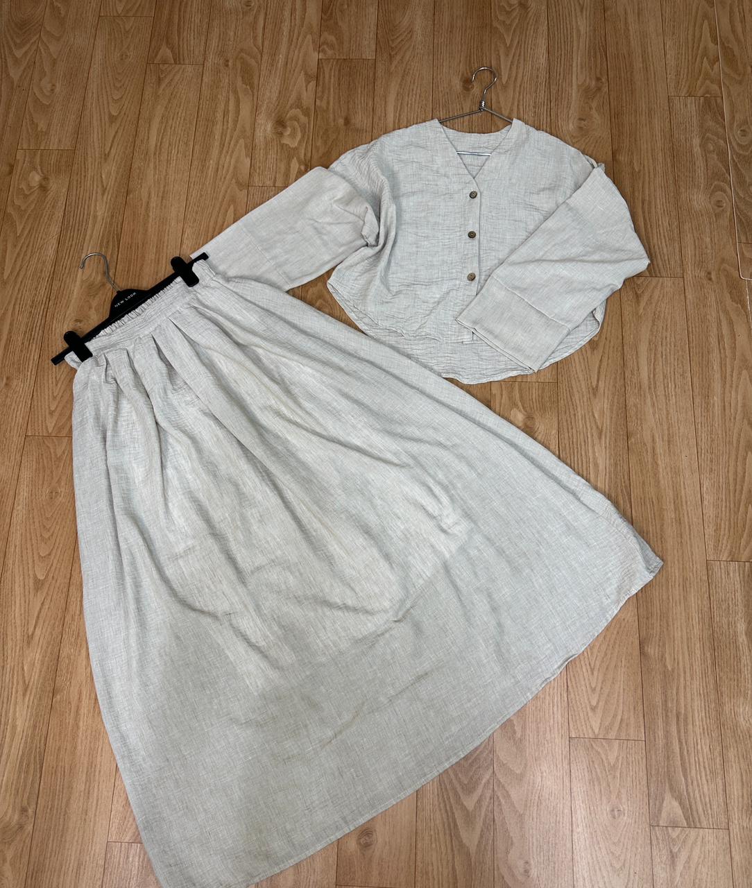 Ensemble  jupe chemise 2 piece